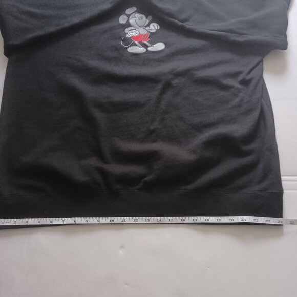 Disney Mickey Mouse Sweatshirt Black Silver Mickey Men’s Size XXL - Picture 11 of 15